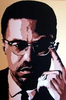 MALCOLM X.
SIZE: 36" X 24".